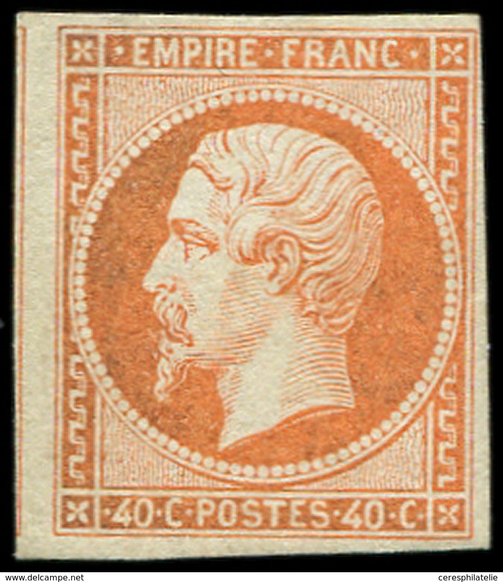 * EMPIRE NON DENTELE - 16   40c. Orange, Un Voisin, TB - 1853-1860 Napoléon III