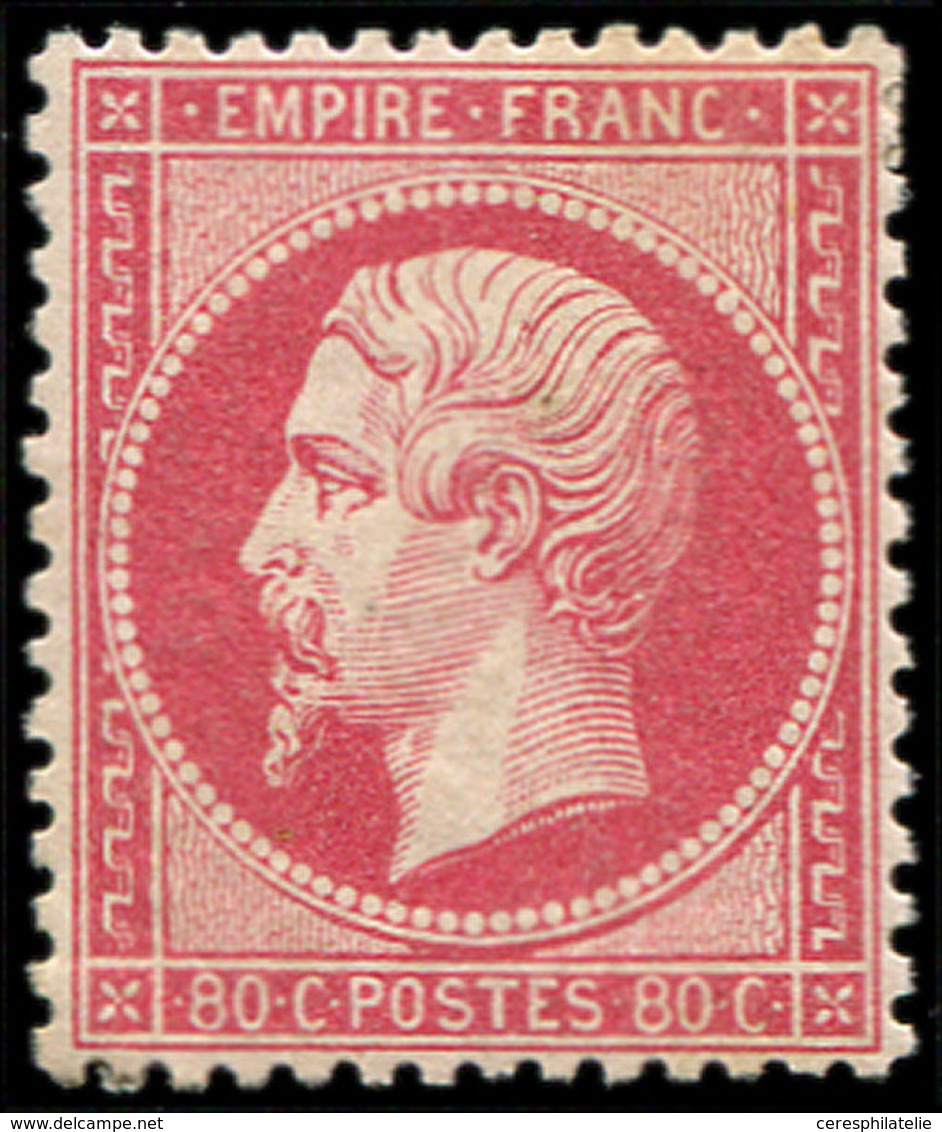 * EMPIRE DENTELE - 24   80c. Rose, Très Bien Centré Et Très Frais, TTB - 1862 Napoleon III