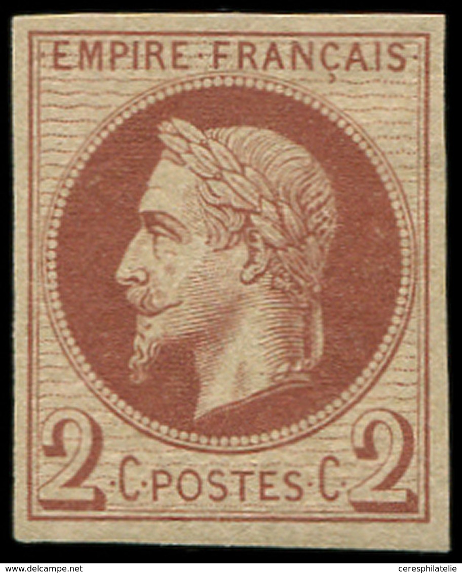 * EMPIRE LAURE - R26Af  2c. Rouge-brun, ROTHSCHILD, TB - 1863-1870 Napoléon III Lauré