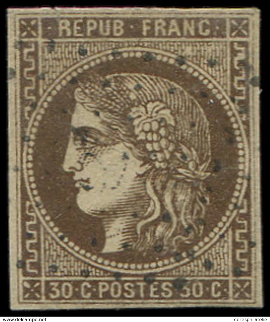 EMISSION DE BORDEAUX - 47   30c. Brun, Oblitéré, TB - 1870 Emission De Bordeaux