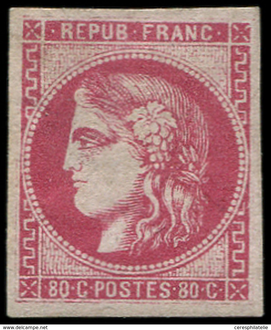 * EMISSION DE BORDEAUX - 49b  80c. Rose Vif, TB - 1870 Emission De Bordeaux