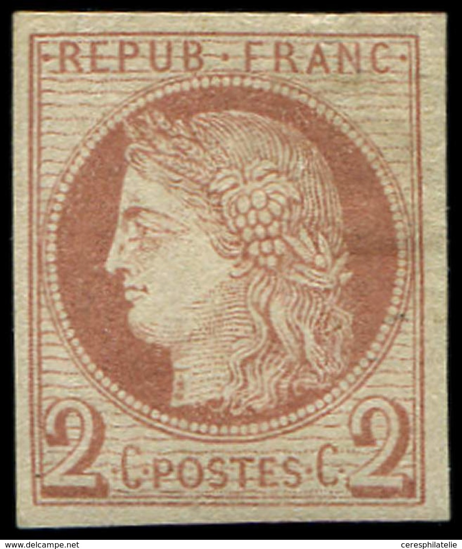 * CERES DENTELE - 51c   2c. Rouge-brun, NON DENTELE, TB. J - 1871-1875 Cérès