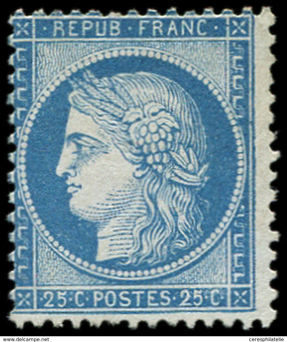 (*) CERES DENTELE - 60B  25c. Bleu, T II, TB - 1871-1875 Cérès