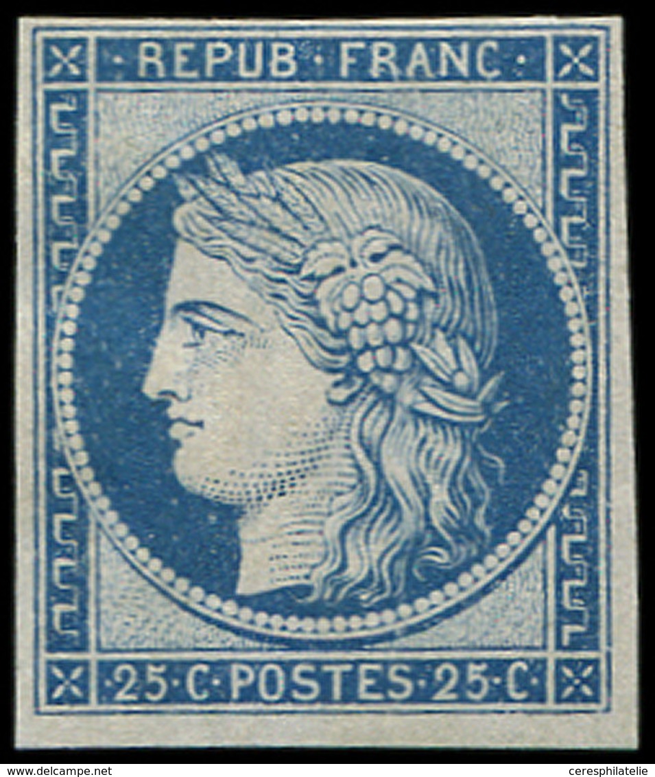 * CERES DENTELE - R60Ac 25c. Bleu, REIMPRESSION Granet, TB - 1871-1875 Ceres
