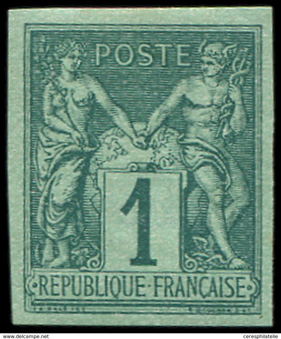 * TYPE SAGE - Granet 61c : 1c. Vert Foncé Sur Vert, TB - 1876-1898 Sage (Tipo II)