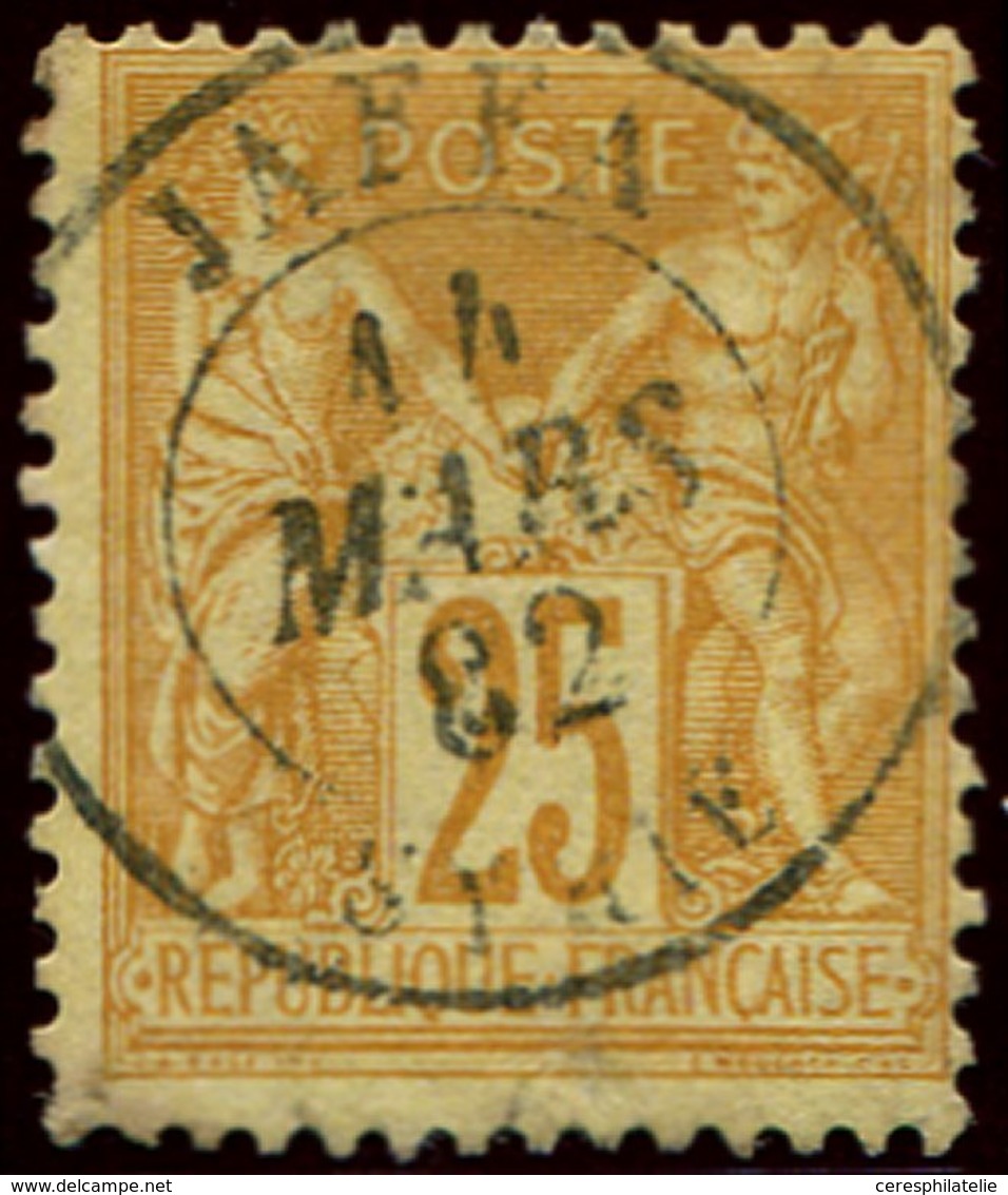 BUREAUX FRANCAIS A L'ETRANGER - N°92 Obl. Càd JAFFA SYRIE, TTB - 1849-1876: Période Classique
