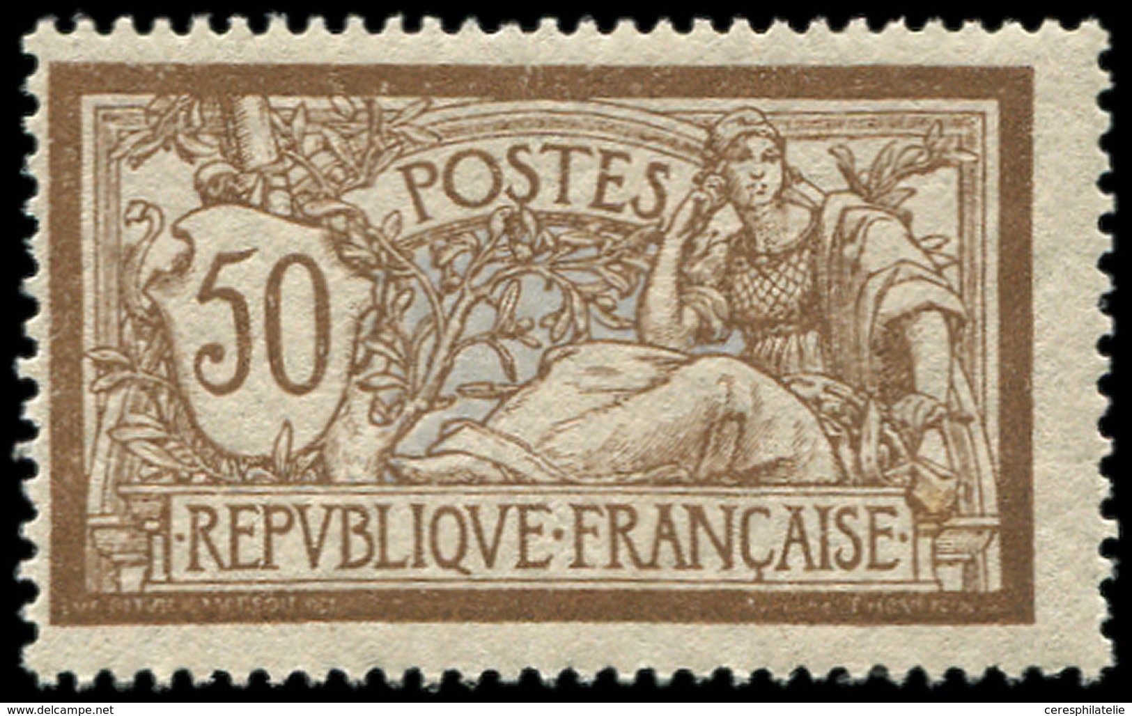 ** EMISSIONS DU XXème SIECLE - 120   Merson, 50c. Brun Et Gris, Centrage Courant, TB - Unused Stamps