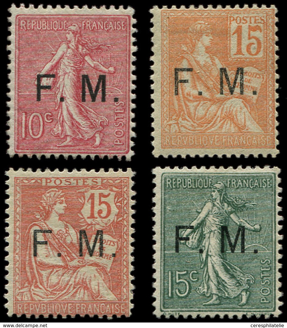 * FRANCHISE MILITAIRE - 1/4  Mouchon Et Semeuse, TB - Timbres De Franchise Militaire