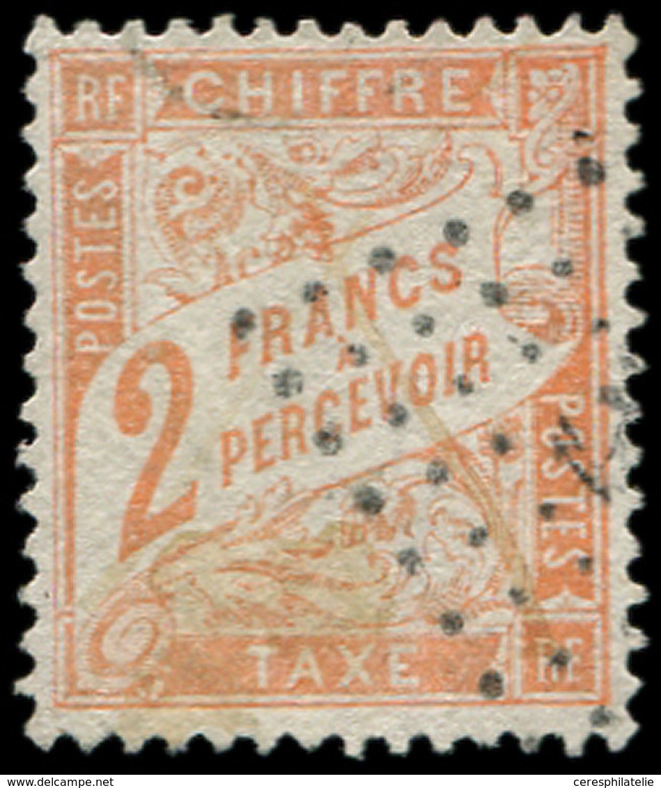 TAXE - 41   2f. Vermillon, Nuance Pâle, Obl. ANCRE, TTB - 1859-1959 Covers & Documents