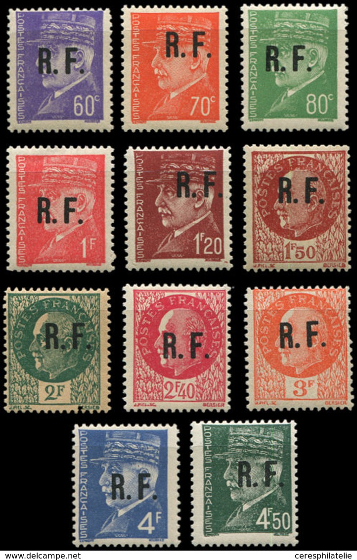 ** TIMBRES DE LIBERATION - POITIERS 39/49 : La Série T IV Surchargée RF, TB - Liberation