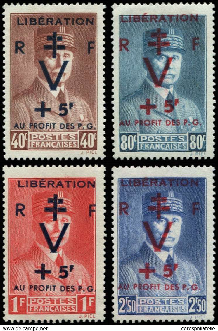 (*) TIMBRES DE LIBERATION - PROVINS 52/55 : La Série, Surcharge T II, TB - Libération