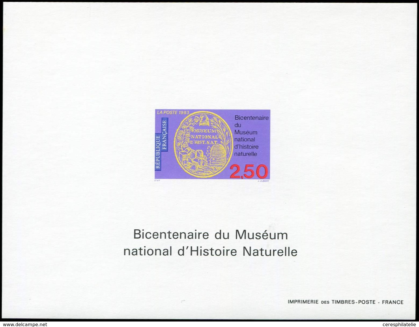 ** EPREUVES DE LUXE - 2812   Muséum Histoire Naturelle, FG ND, TB - Luxury Proofs