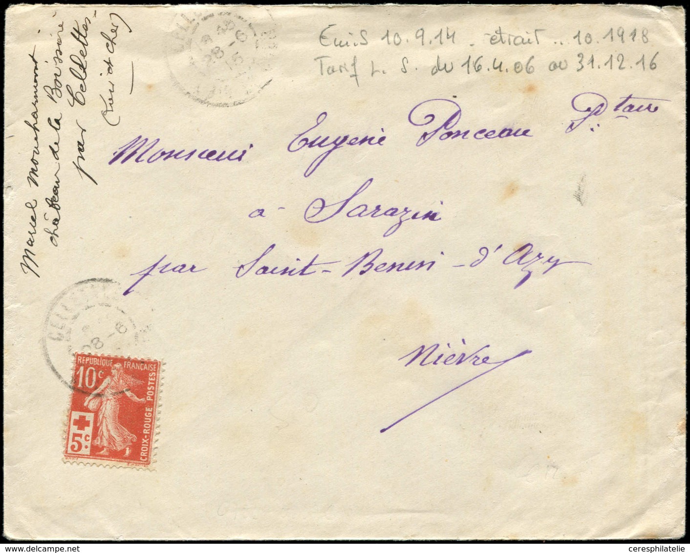 Let LETTRES DU XXe SIECLE - N°147 28/6/15, Lettre Intérieure Ordinaire, TB - Cartas & Documentos