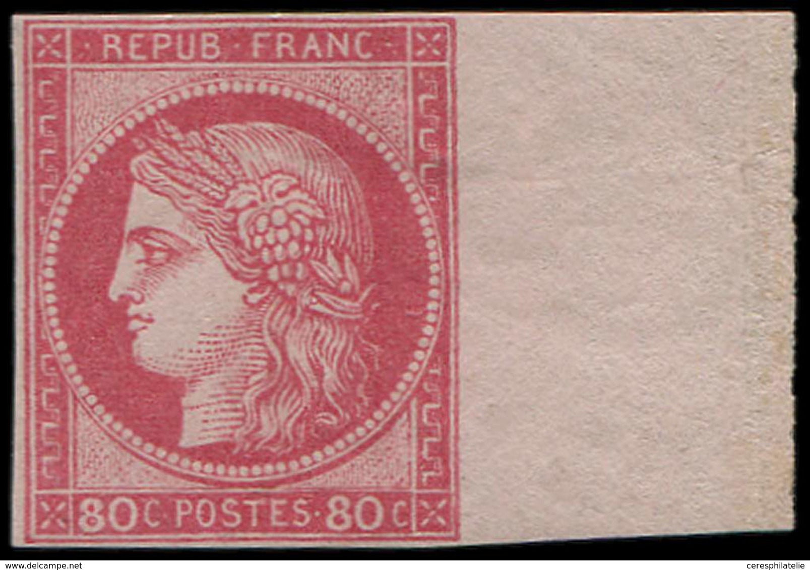 * Colonies Générales - 21   80c. Rose, Bdf, TTB - Other & Unclassified