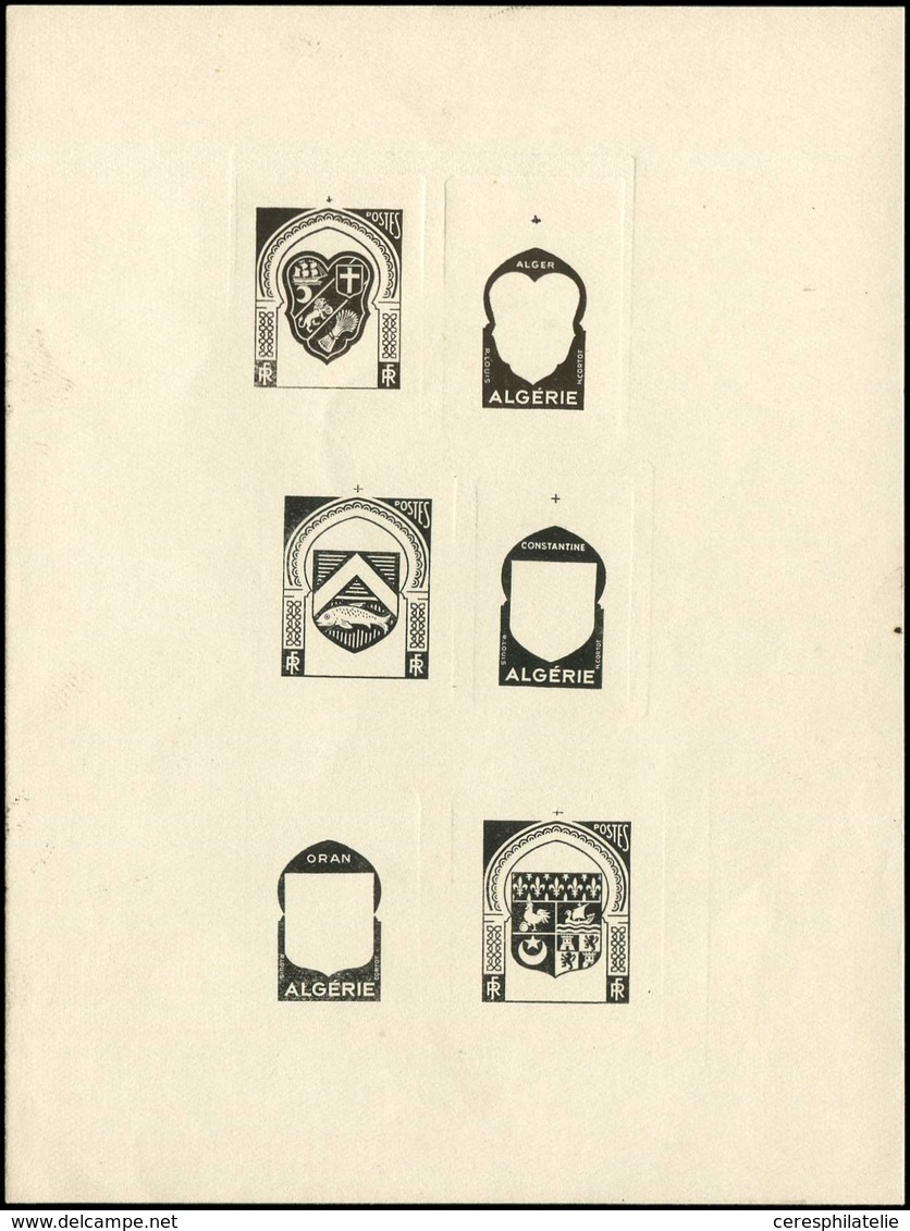 ALGERIE Constantine, Alger, Oran, épreuve D'artiste Collective De Décomposition (centre Et Cadre), RR Et TB - Otros & Sin Clasificación