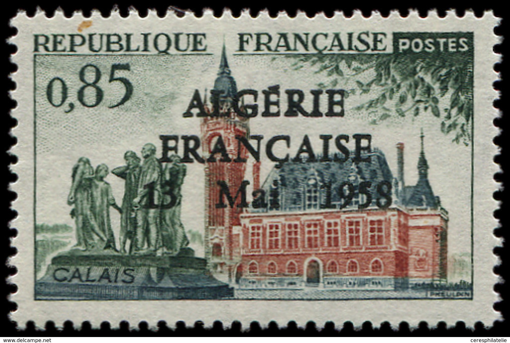 ** ALGERIE France N°1316 : Calais, Surch. ALGERIE FRANCAISE 13/5/58, TB - Autres & Non Classés