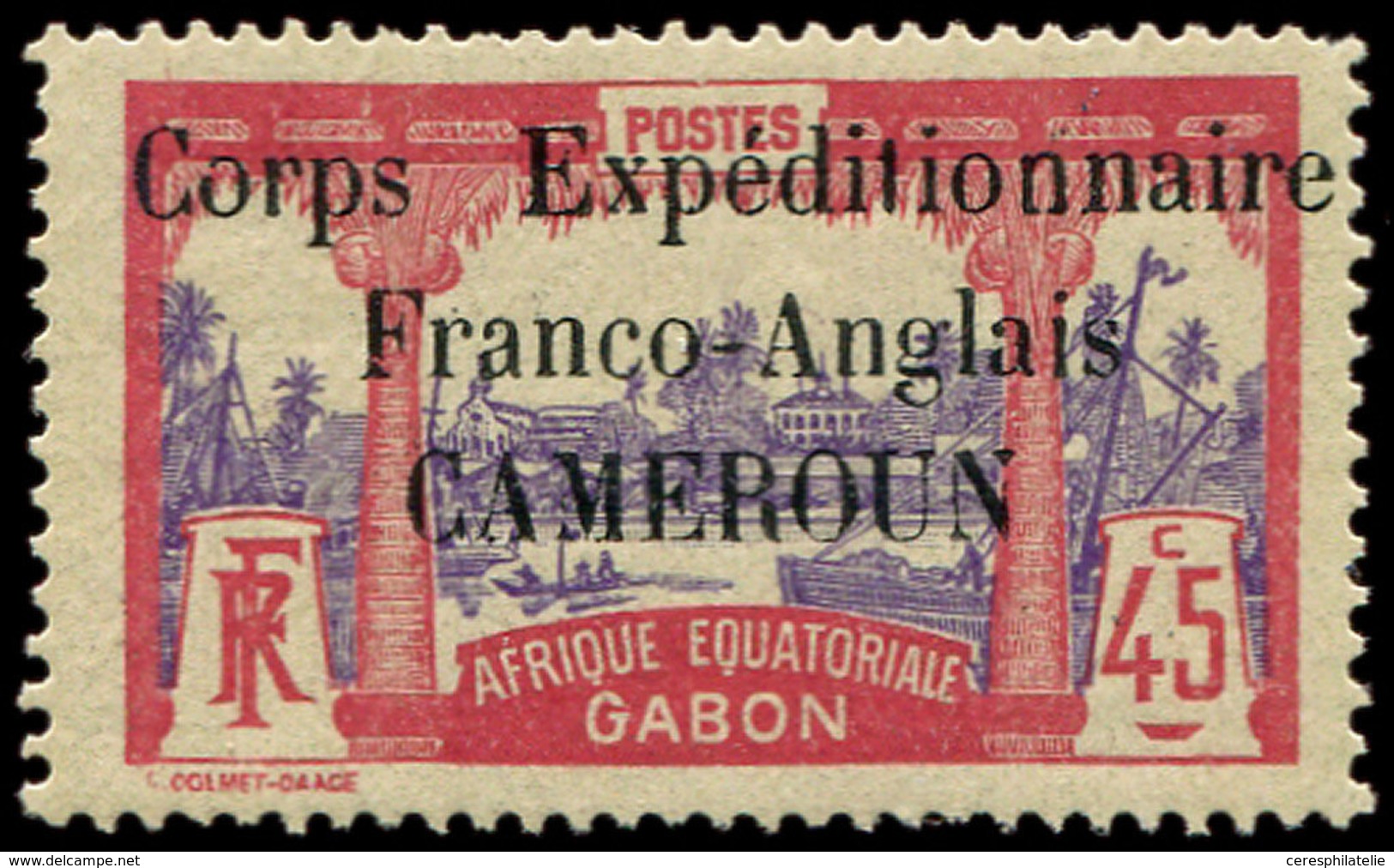 * CAMEROUN 48 : 45c. Carmin Et Violet, Petite Ch., TB. S - Otros & Sin Clasificación