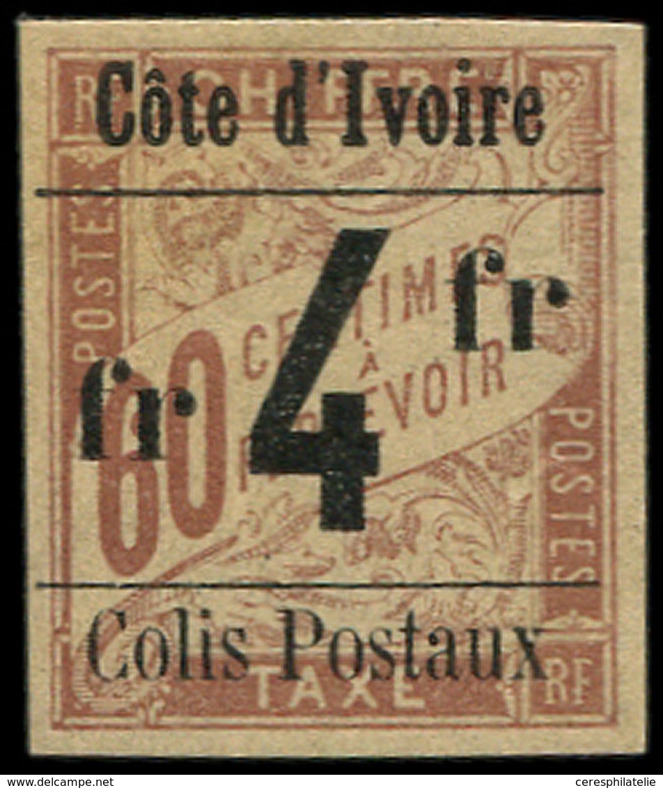 * COTE D'IVOIRE Colis Px 11 : 4f. Sur 60c. Brun Sur Chamois, TB - Autres & Non Classés