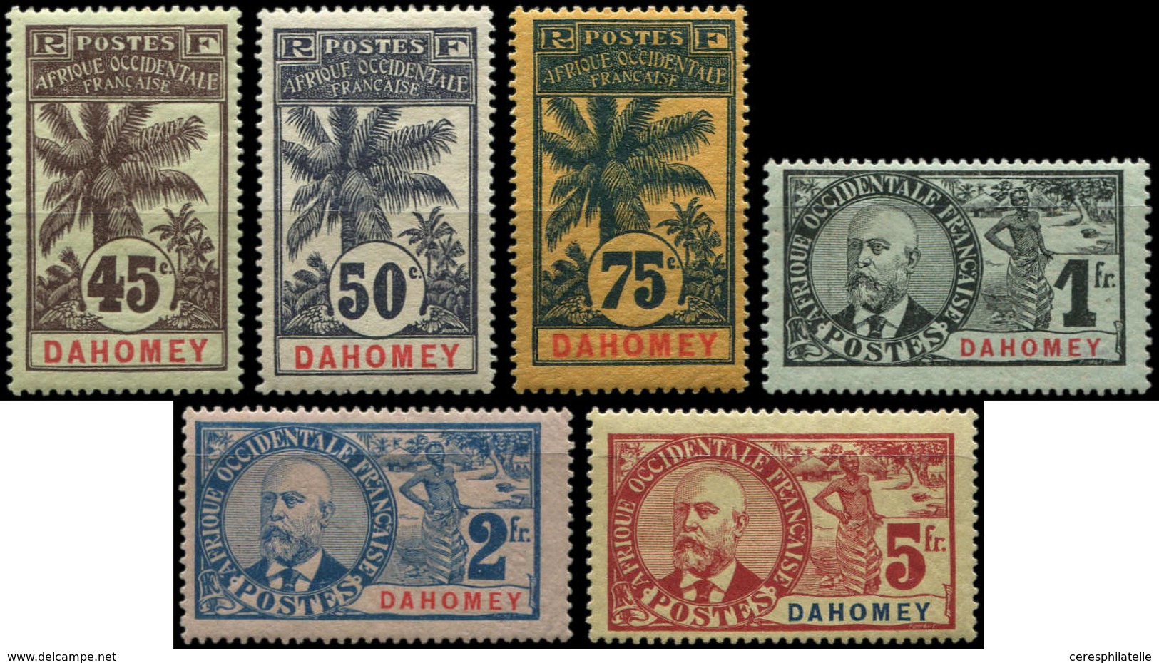 * DAHOMEY 27/32 : Palmiers Et Ballay De 1906-07, TB - Autres & Non Classés