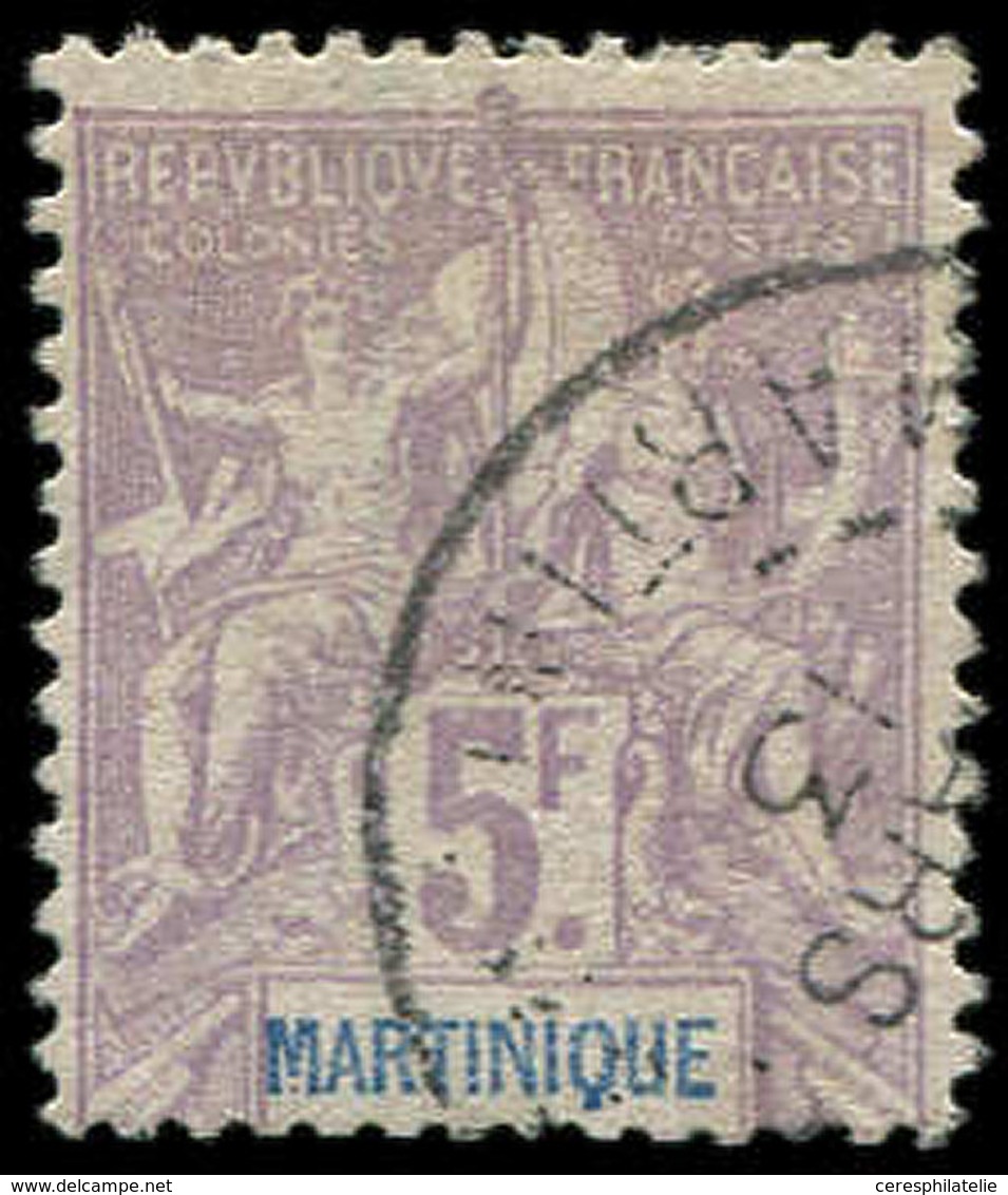 MARTINIQUE 51 : 5f. Lilas Sur Gris, Obl., TB - Otros & Sin Clasificación