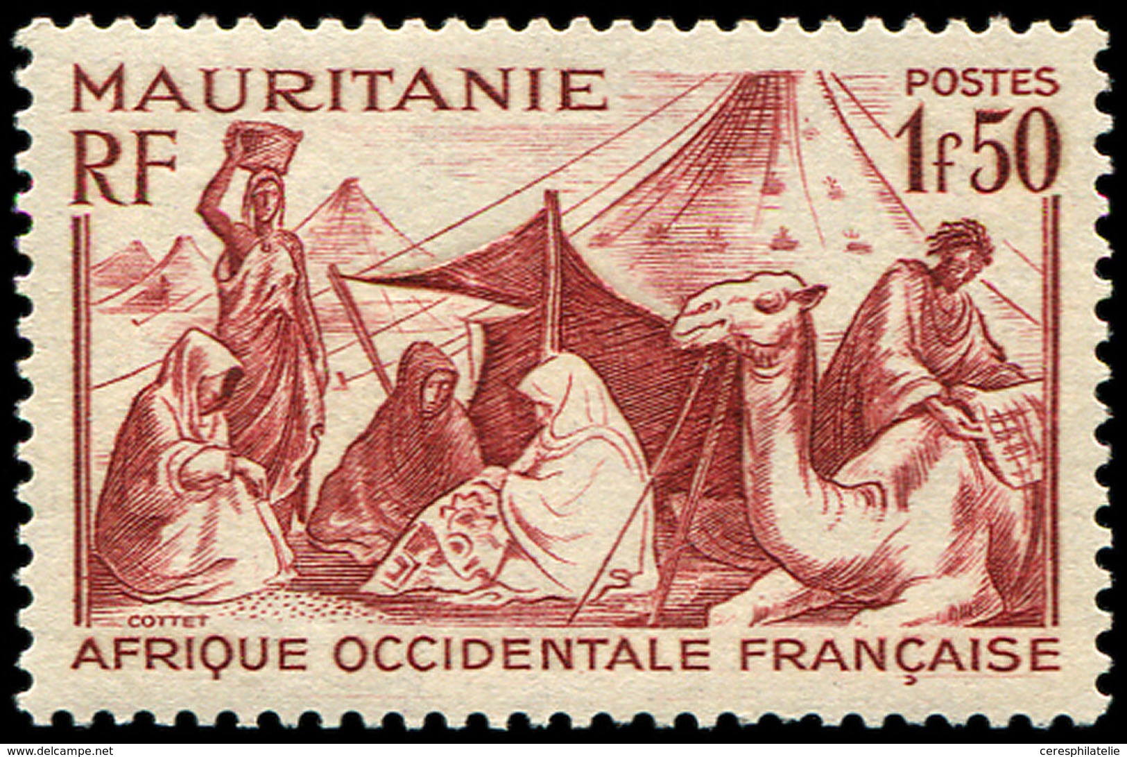 ** MAURITANIE 112A : 1f50 Brun-rouge, TB - Other & Unclassified