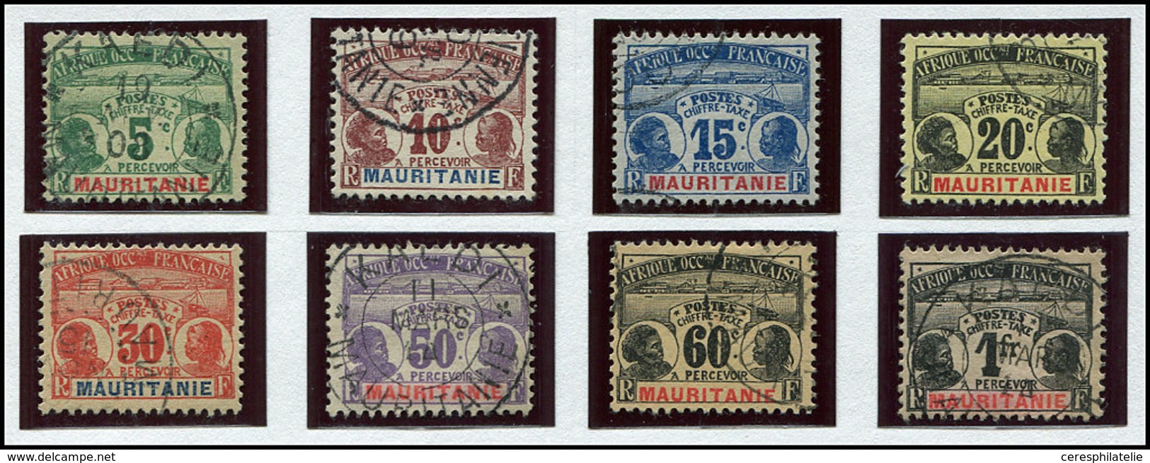 MAURITANIE Taxe 9/16 : Série Palmiers, Obl., TB - Other & Unclassified