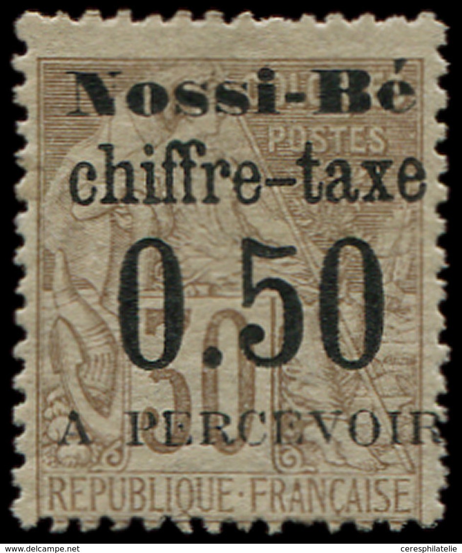 * NOSSI-BE Taxe 3 : 0.50 Sur 30c. Brun, TB - Autres & Non Classés