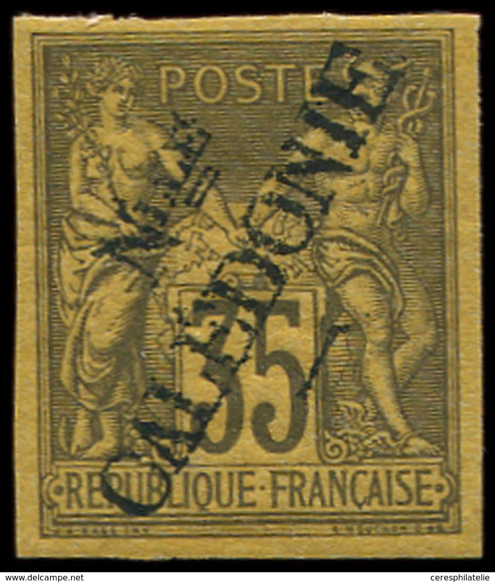 * NOUVELLE CALEDONIE 18a : 35c. Violet-noir Sur Jaune, TB - Used Stamps