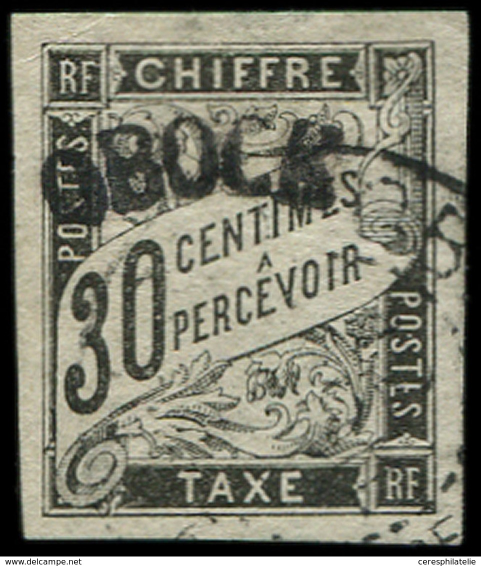 OBOCK Taxe 3 : 30c. Noir, Oblitéré, TB - Other & Unclassified