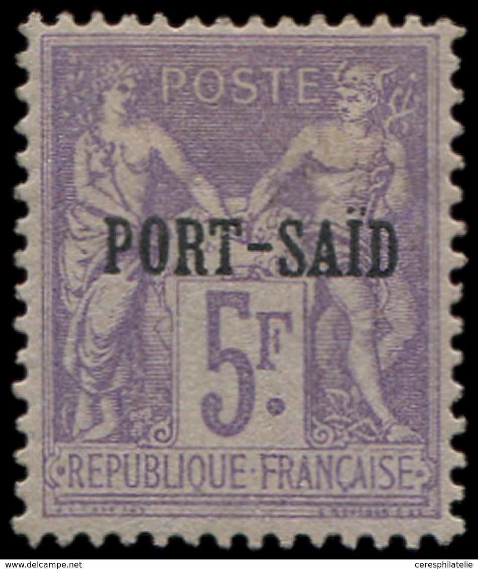 * PORT-SAID 18 : 5f. Violet, TB. Br - Altri & Non Classificati