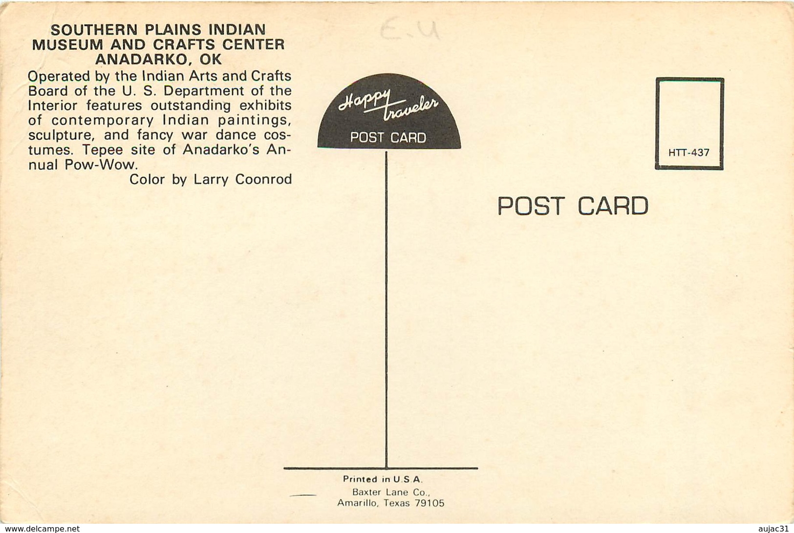 Etats-Unis - Oklahoma - Anadarko - Southern Plains Indian Museum And Crafts Center - Semi Moderne Grand Format - état - Autres & Non Classés