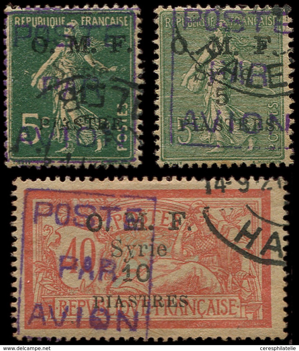 SYRIE PA 1/3 : Série De 1920, Obl., TB. J - Other & Unclassified