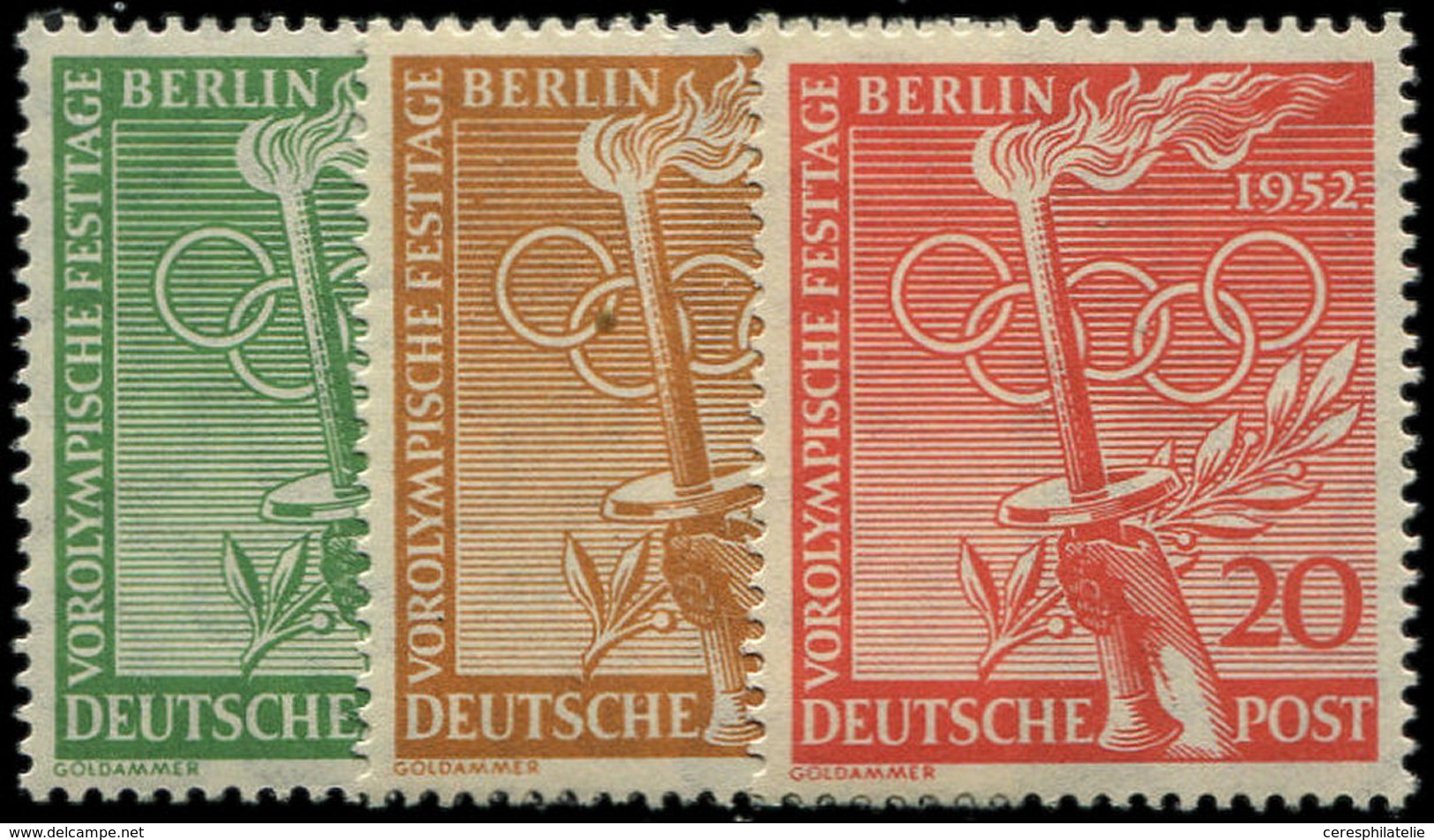 ** BERLIN 74/76 : J.O D'Helsinki, TB - Used Stamps