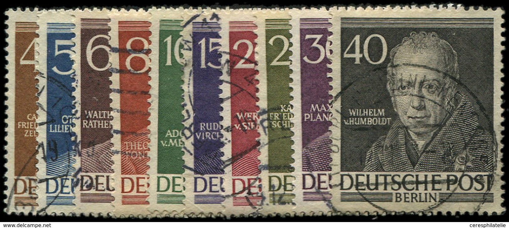 BERLIN 77/86 : Berlinois Célébres, La Série, TB - Used Stamps