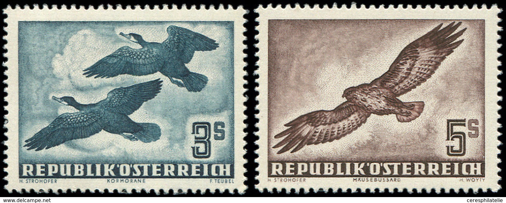 ** AUTRICHE PA 57/58 : 2s. Et 5s., Oiseaux, TB - Other & Unclassified