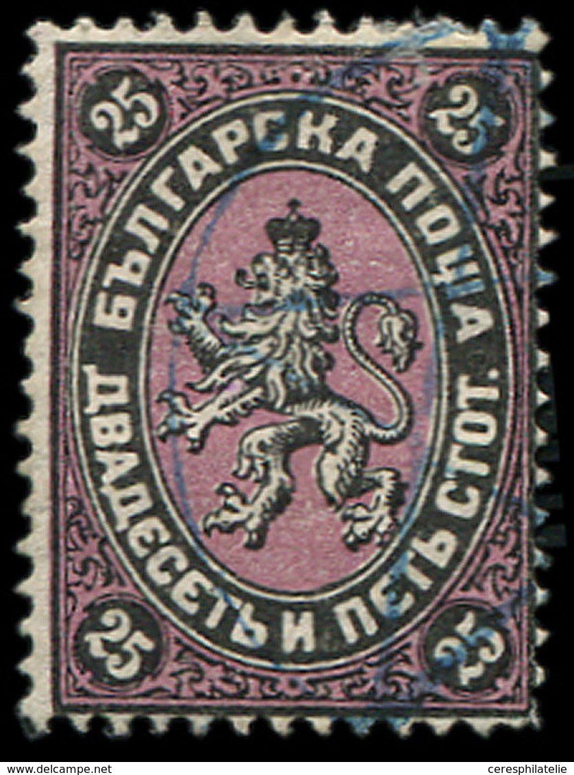 BULGARIE 10 : 25s. Noir Et Violet, Obl., TB - Other & Unclassified