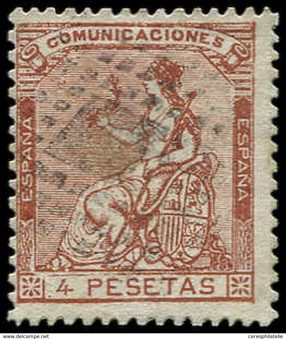 ESPAGNE 138 : 4p. Brun-jaune, Obl., TB - Used Stamps