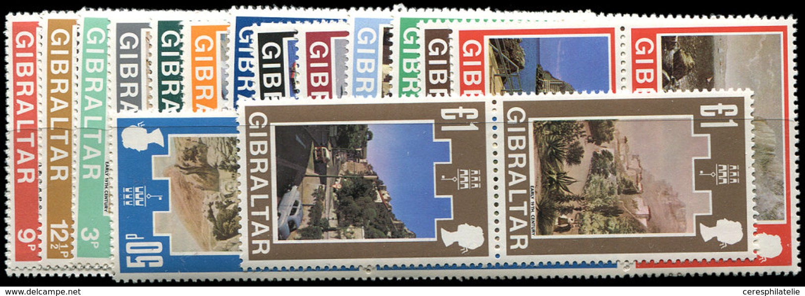** GIBRALTAR 239/70 : La Série En PAIRES Verticales, TB - Gibraltar