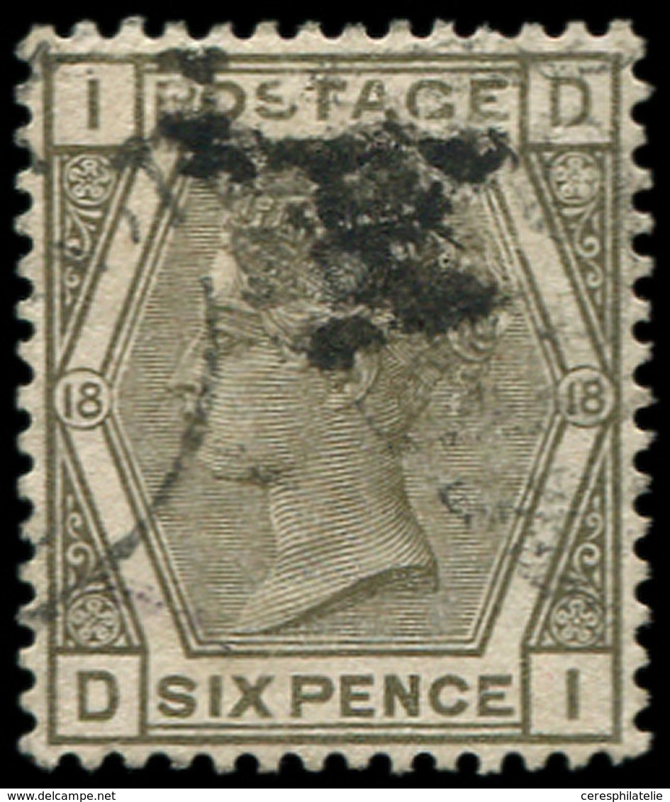 GRANDE BRETAGNE 65 : 6p. Gris-noir, Obl., TB - Used Stamps