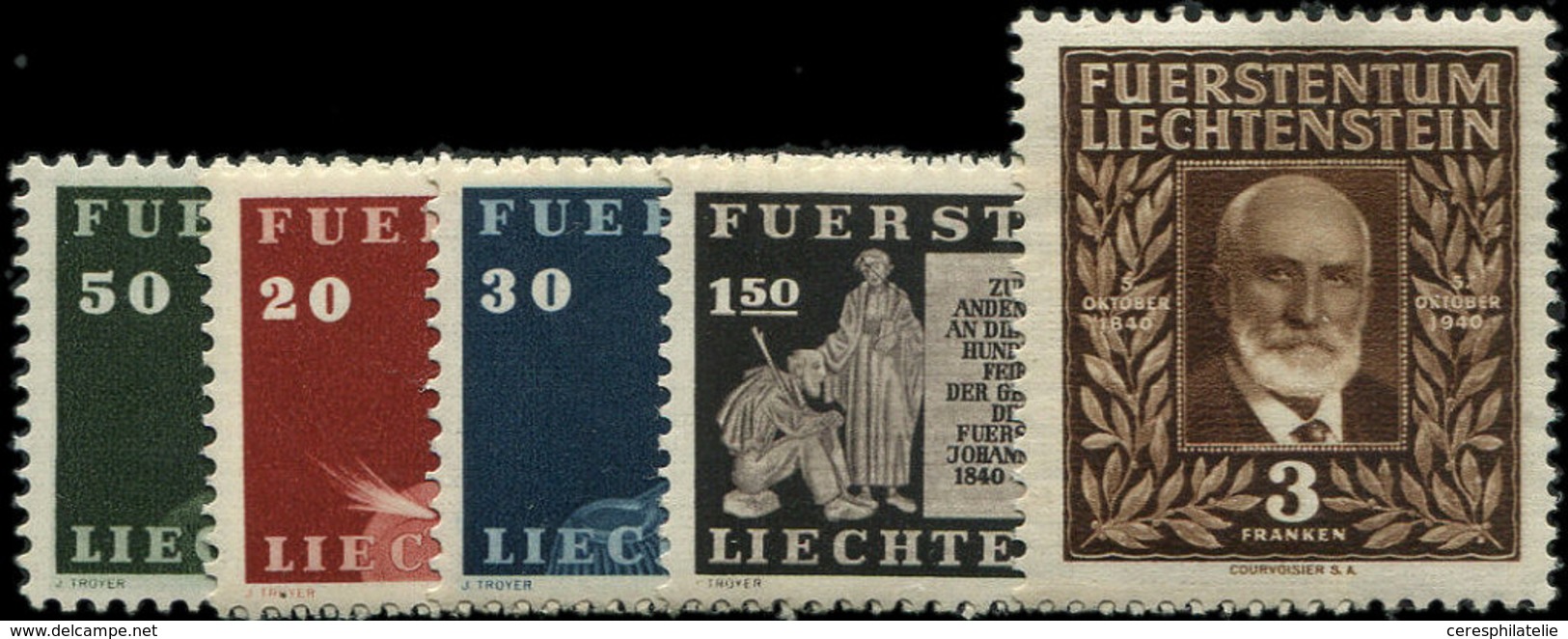 ** LIECHTENSTEIN 161/66 : Prince Jean II, La Série, TB - Unused Stamps