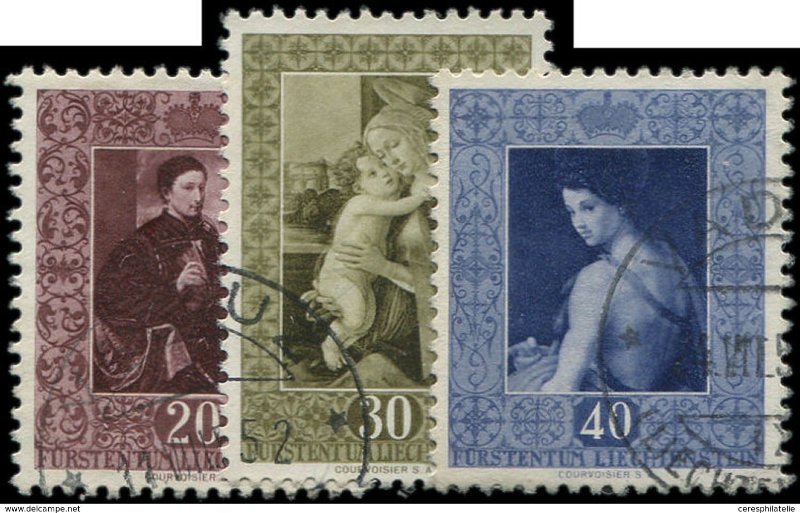 LIECHTENSTEIN 268/70 : La Série Tableaux, Obl., TB - Unused Stamps