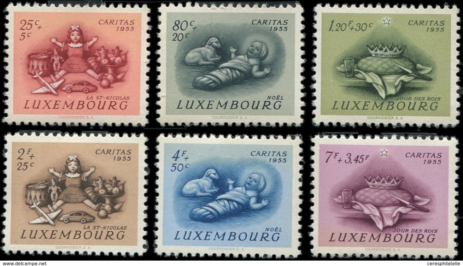 ** LUXEMBOURG 500/05 : Oeuvres Sociales, La Série, TB - 1859-1880 Armoiries