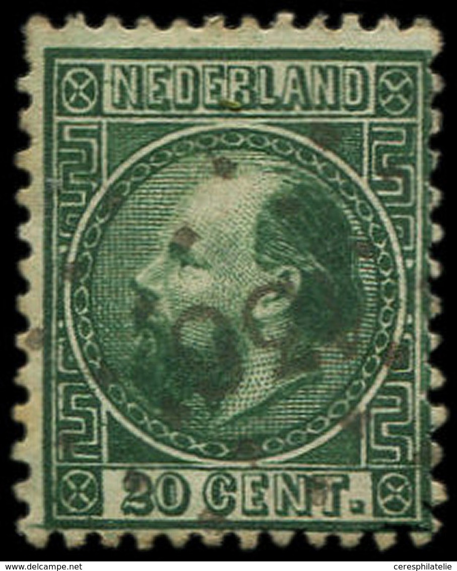 PAYS-BAS 10 : 20c. Vert, Obl., TB - Used Stamps