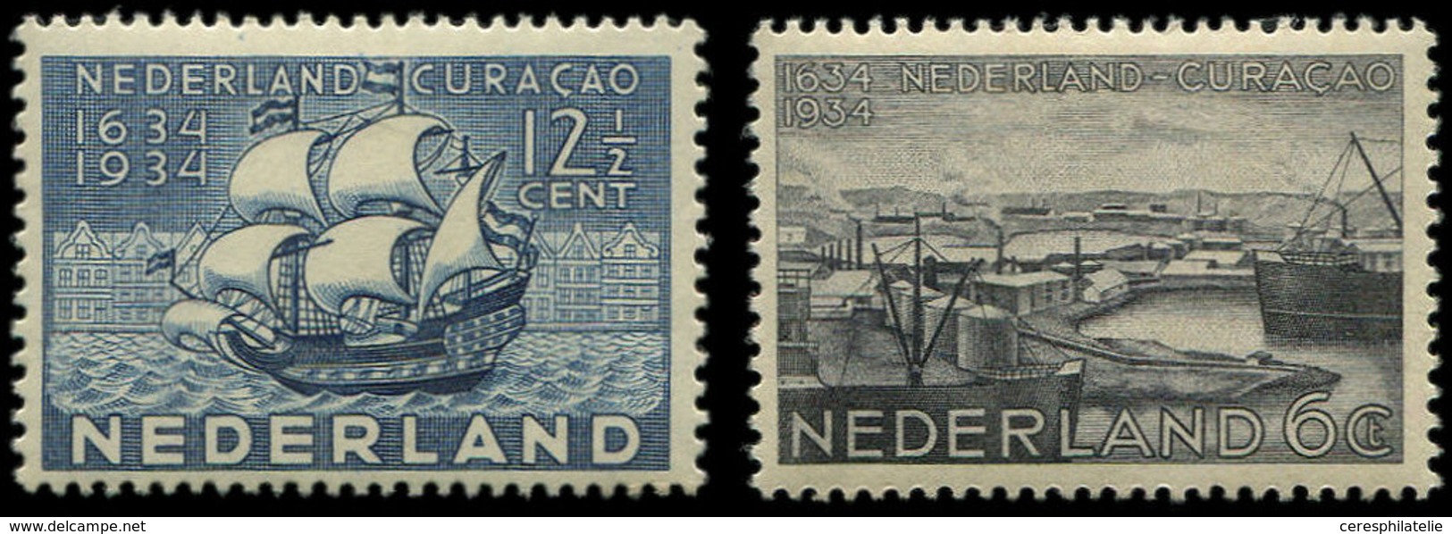 * PAYS-BAS 265/66 : Occupation Du Curaçao, La Paire, TB - Used Stamps