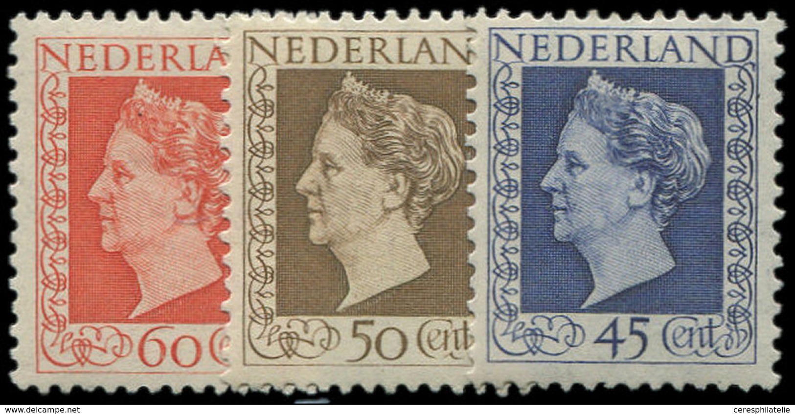 * PAYS-BAS 488/90 : Wilhelmine, TB - Used Stamps