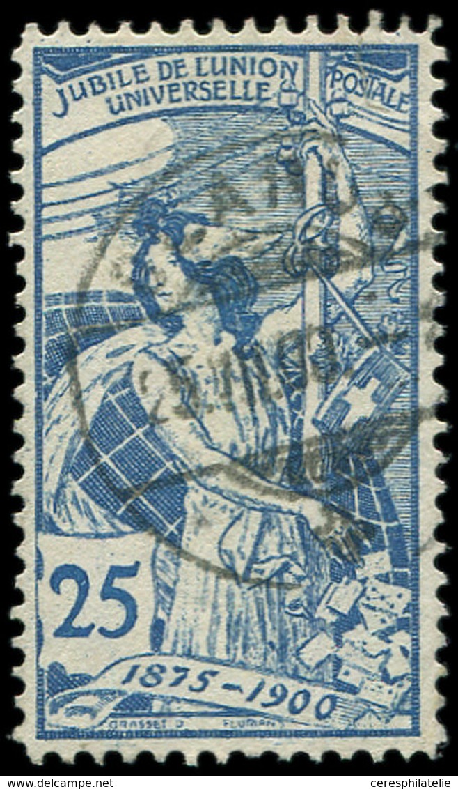 SUISSE 88 : 25c. Bleu, Obl., TB - 1843-1852 Federal & Cantonal Stamps