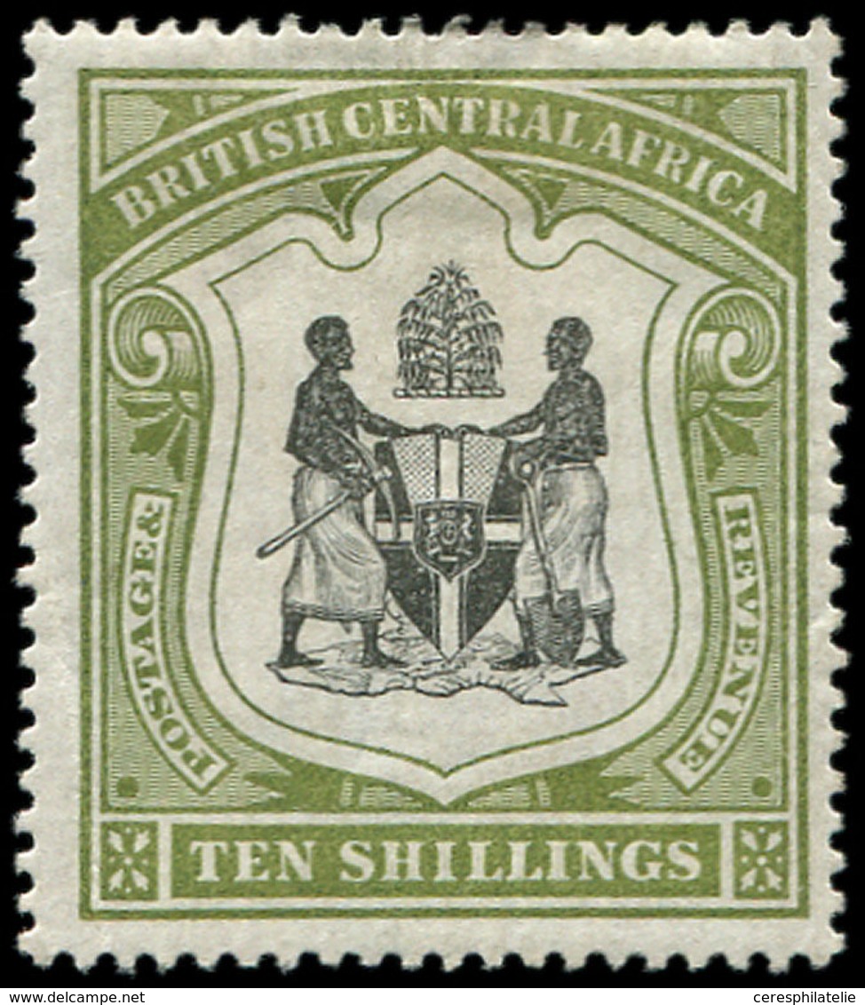 * AFRIQUE CENTRALE BRITANNIQUE 50 : 10s. Olive, TB - Unclassified