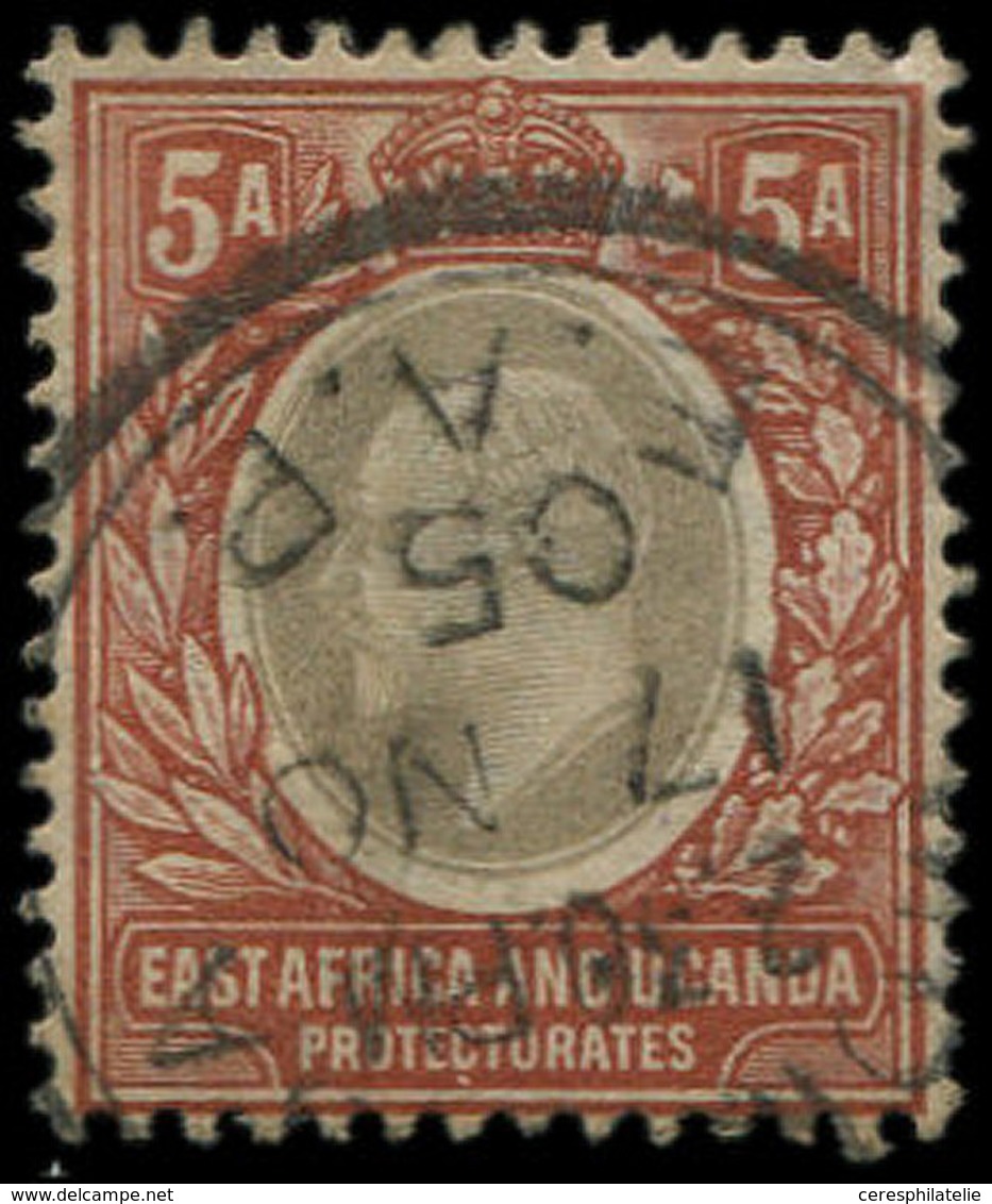 AFRIQUE ORIENTALE BRITANNIQUE 98 : 5a. Brun-orange Et Gris, Obl., TB - Otros & Sin Clasificación