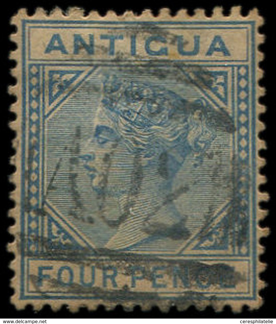 ANTIGUA 9 : 4p. Bleu, Obl., TB - Antigua Y Barbuda (1981-...)