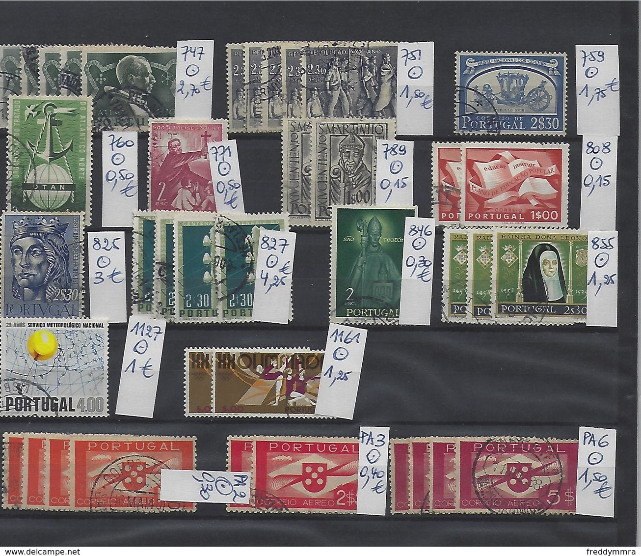 Portugal: 1 Lot De Timbres Oblit (Cote 242 €) - Lotes & Colecciones